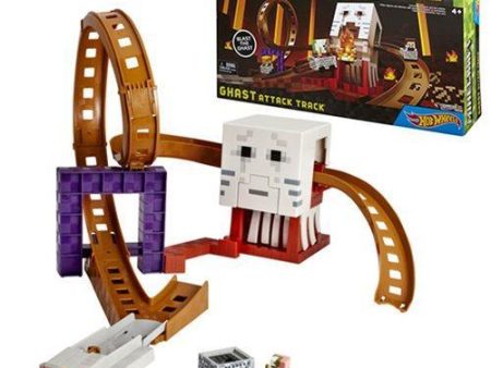 Minecraft Hot Wheels Ghast Attack Track Playset Hot on Sale