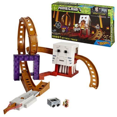 Minecraft Hot Wheels Ghast Attack Track Playset Hot on Sale