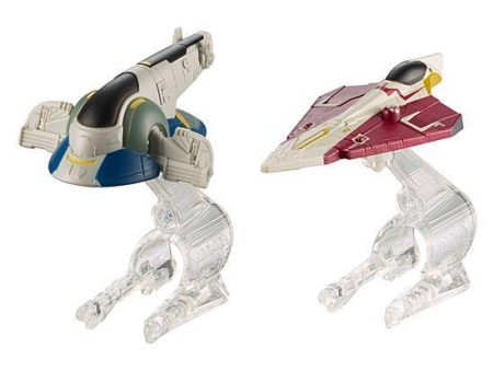 Hot Wheels Star Wars Slave 1 Vs. Jedi Starfighter Starship 2-Pack Online Hot Sale