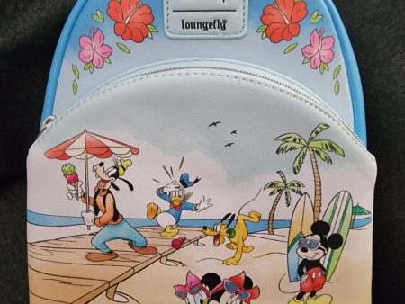 Loungefly Disney Mickey and Friends a Summer Day at the Beach Backpack Discount