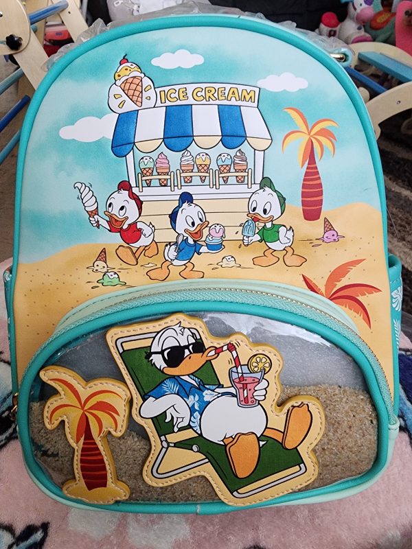 Loungefly Disney Donald Duck 90th Anniversary A Summer Day at the Beach Backpack Supply