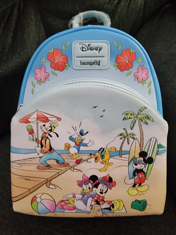 Loungefly Disney Mickey and Friends a Summer Day at the Beach Backpack Discount